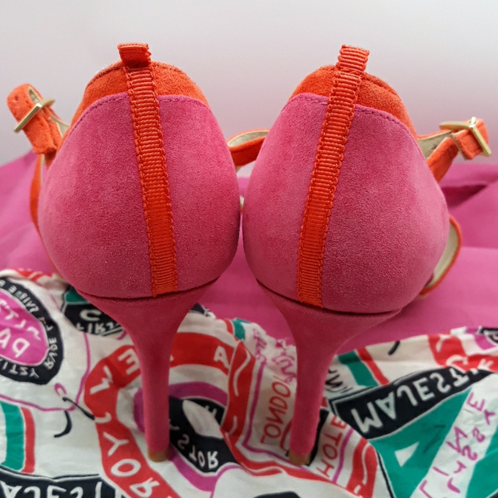 Boden Pink and Orange Heels - Picture 5 of 5